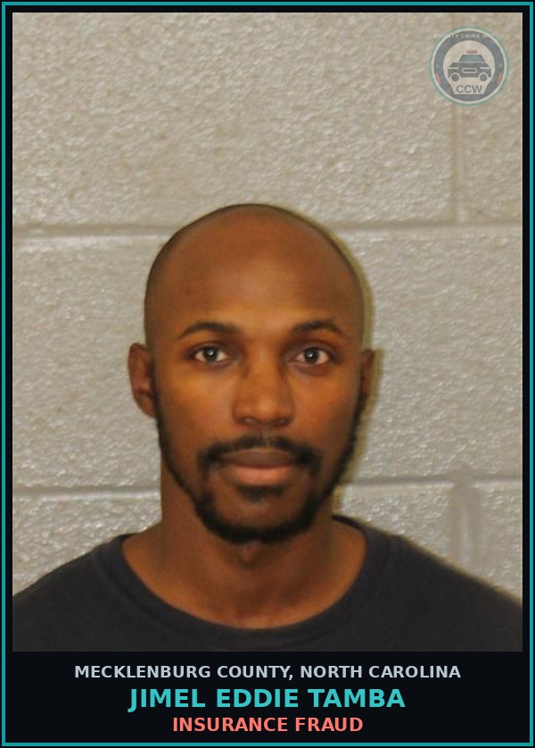 Booking mugshot of JIMEL EDDIE TAMBA in Mecklenburg County
