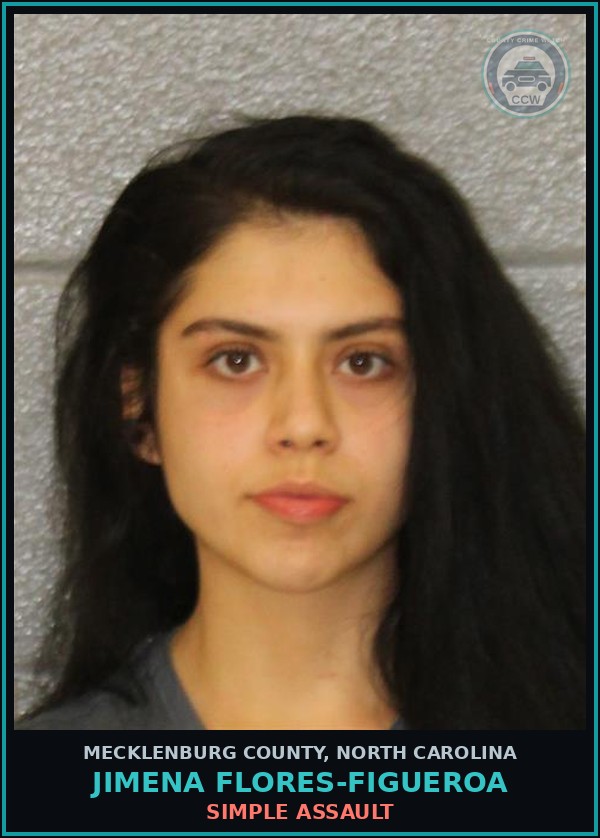 Booking mugshot of JIMENA FLORES-FIGUEROA in Mecklenburg County