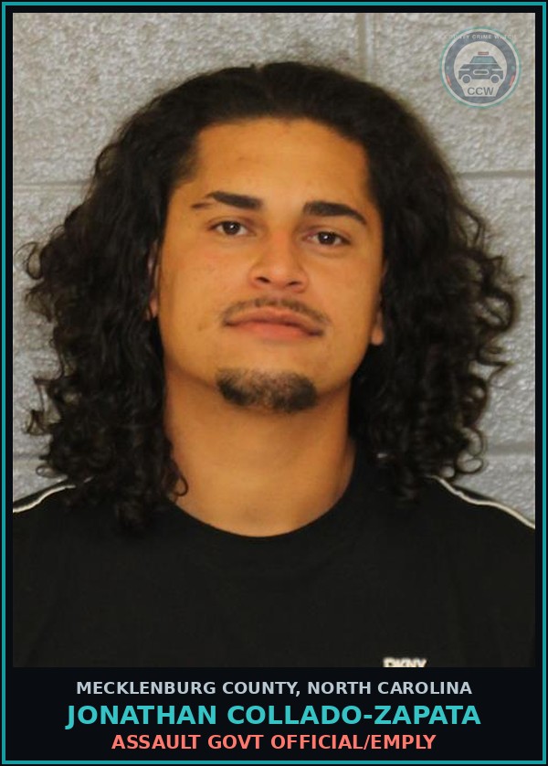 Booking mugshot of JONATHAN COLLADO-ZAPATA in Mecklenburg County