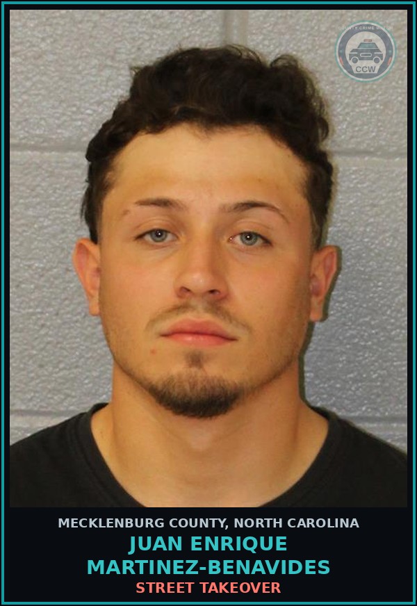 Booking mugshot of JUAN ENRIQUE MARTINEZ-BENAVIDES in Mecklenburg County