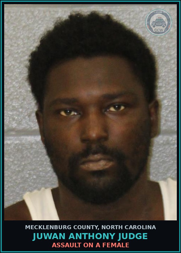 Booking mugshot of JUWAN ANTHONY JUDGE in Mecklenburg County