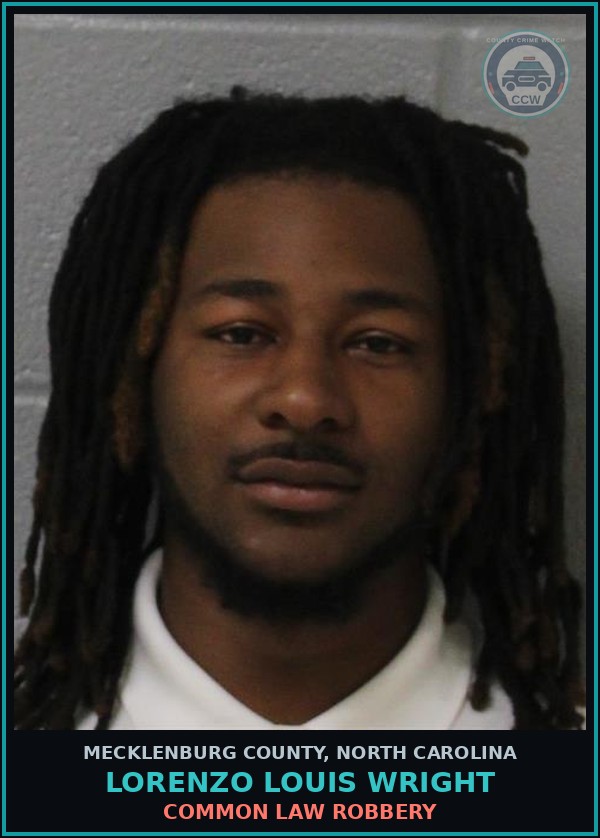 Booking mugshot of LORENZO LOUIS WRIGHT in Mecklenburg County