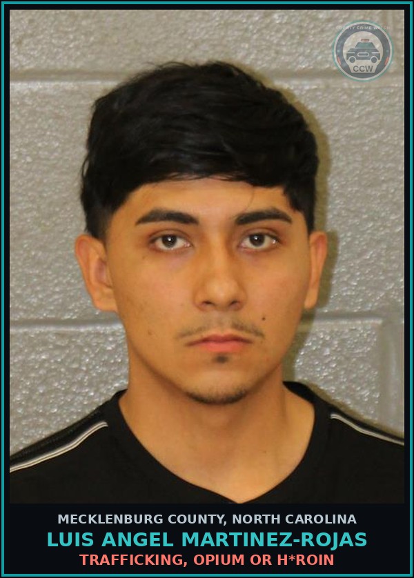Booking mugshot of LUIS ANGEL MARTINEZ-ROJAS in Mecklenburg County