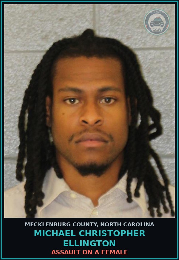 Booking mugshot of MICHAEL CHRISTOPHER ELLINGTON in Mecklenburg County