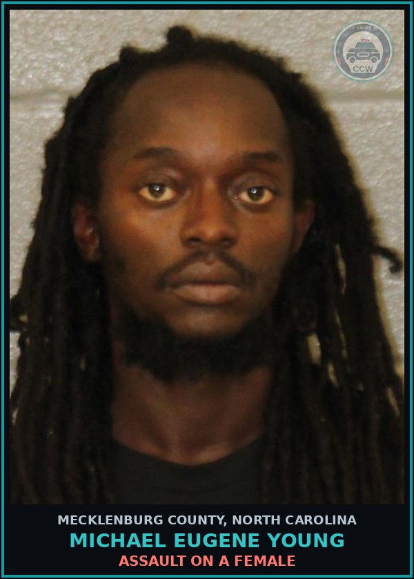 Booking mugshot of MICHAEL EUGENE YOUNG in Mecklenburg County