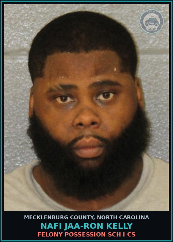 Booking mugshot of NAFI JAA-RON KELLY in Mecklenburg County