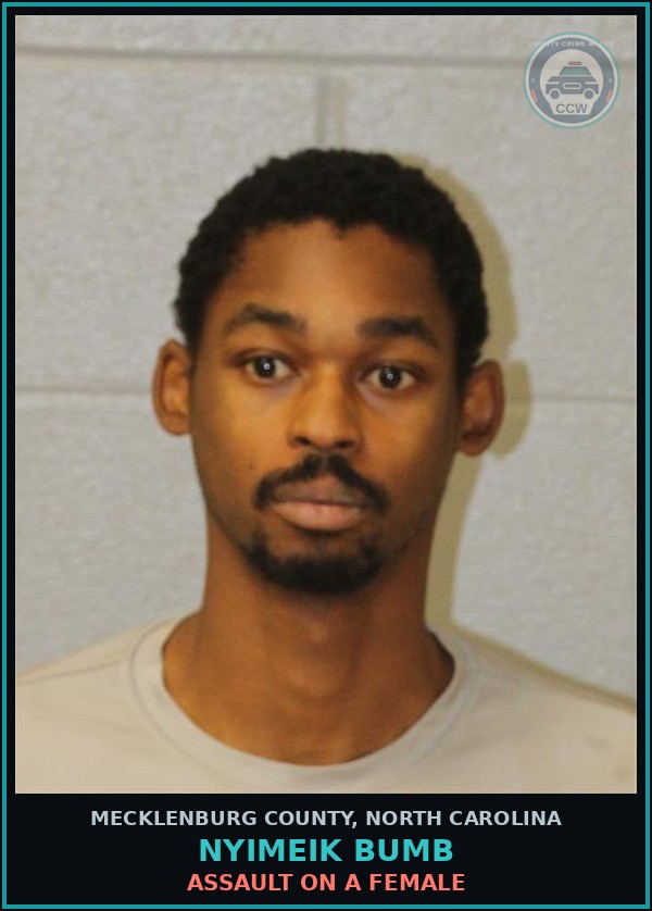 Booking mugshot of NYIMEIK BUMB in Mecklenburg County