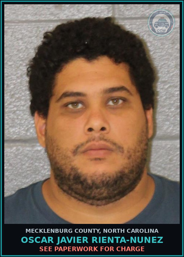 Booking mugshot of OSCAR JAVIER RIENTA-NUNEZ in Mecklenburg County
