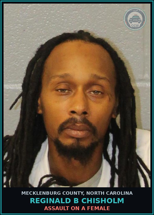 Booking mugshot of REGINALD B CHISHOLM in Mecklenburg County