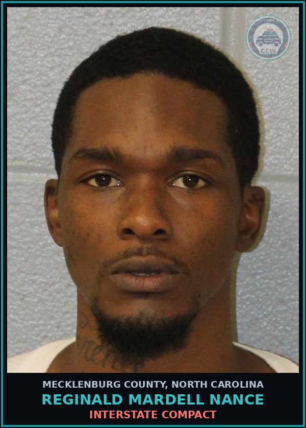 Booking mugshot of REGINALD MARDELL NANCE in Mecklenburg County