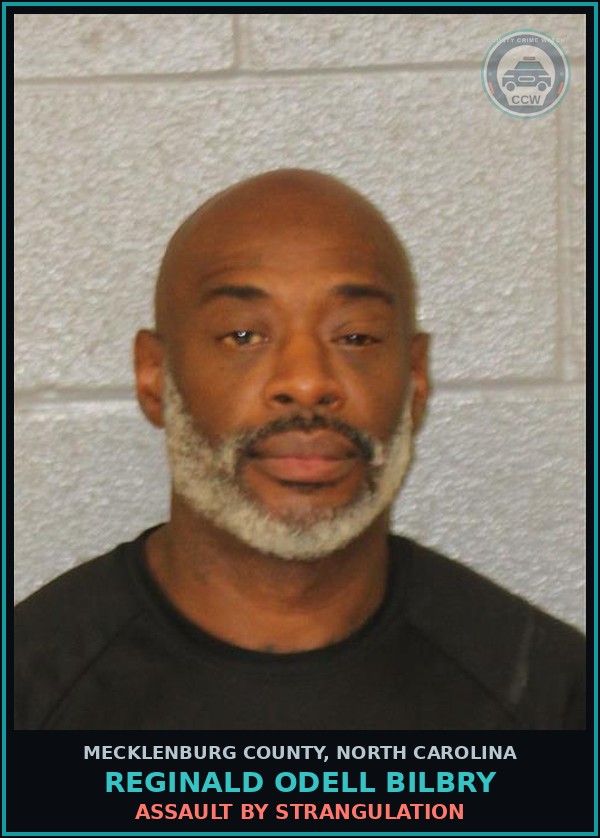 Booking mugshot of REGINALD ODELL BILBRY in Mecklenburg County