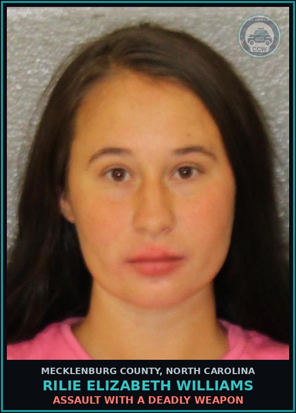 Booking mugshot of RILIE ELIZABETH WILLIAMS in Mecklenburg County
