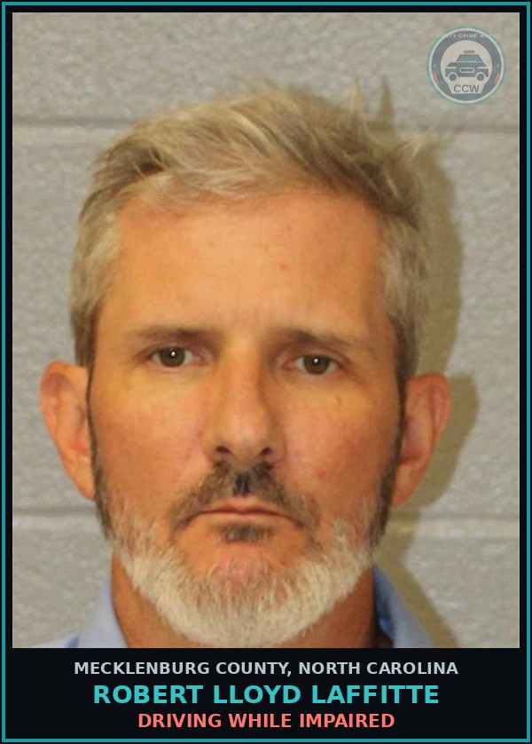 Booking mugshot of ROBERT LLOYD LAFFITTE in Mecklenburg County