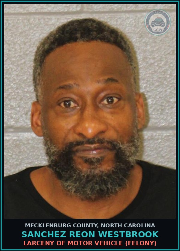 Booking mugshot of SANCHEZ REON WESTBROOK in Mecklenburg County