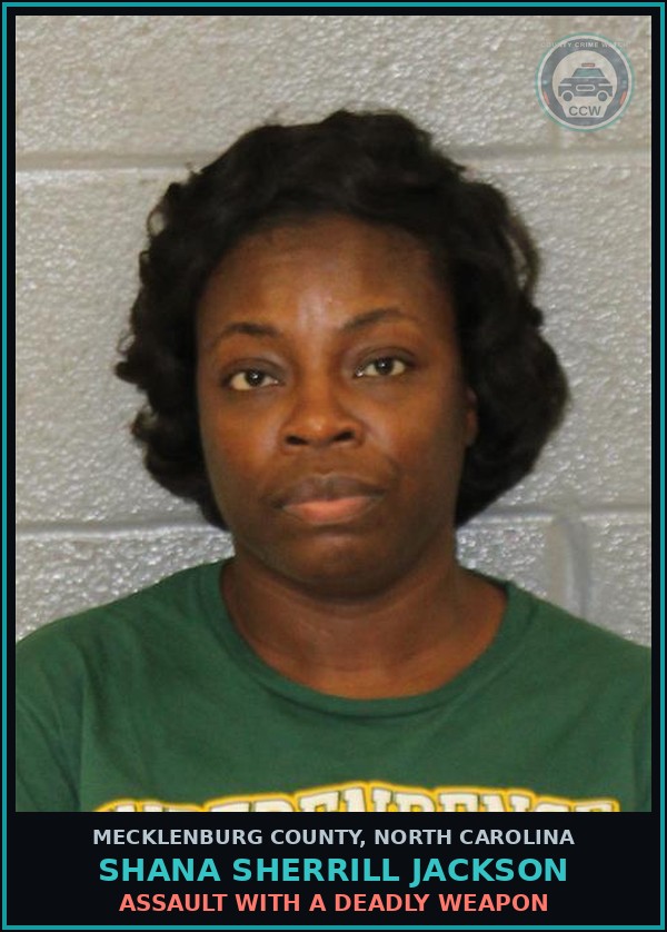 Booking mugshot of SHANA SHERRILL JACKSON in Mecklenburg County