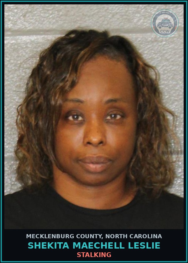Booking mugshot of SHEKITA MAECHELL LESLIE in Mecklenburg County