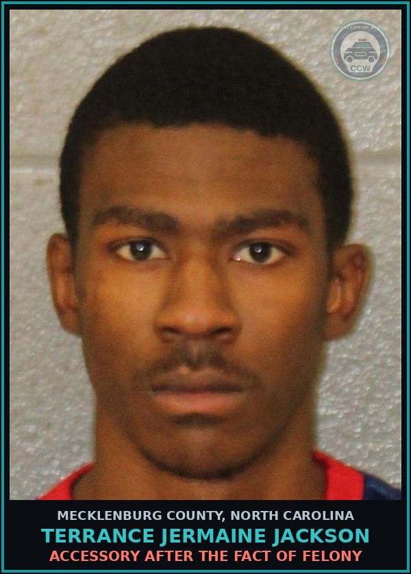 Booking mugshot of TERRANCE JERMAINE JACKSON in Mecklenburg County