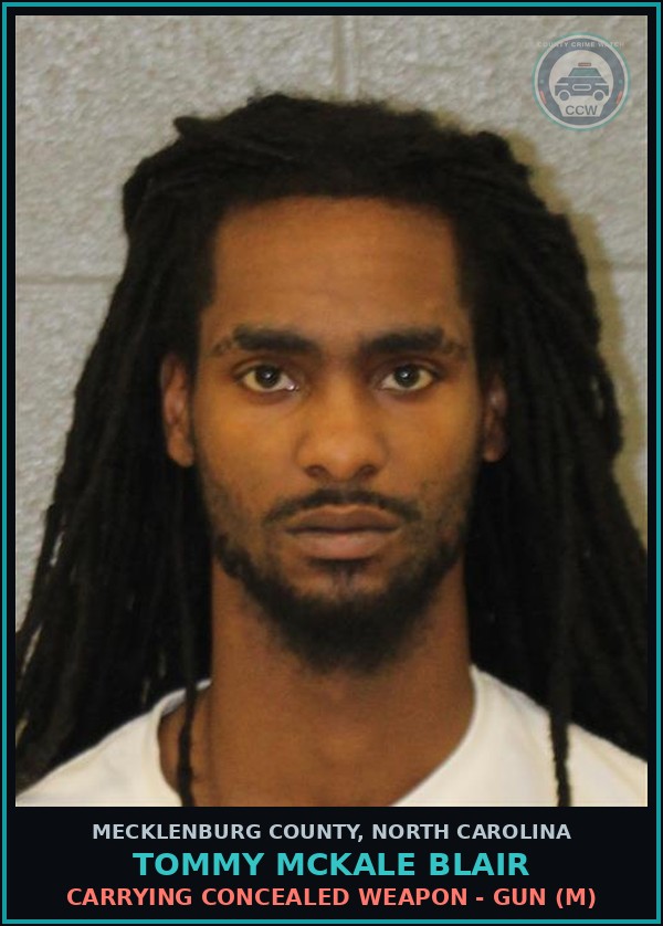 Booking mugshot of TOMMY MCKALE BLAIR in Mecklenburg County