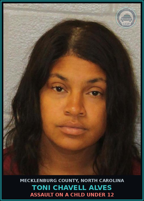 Booking mugshot of TONI CHAVELL ALVES in Mecklenburg County