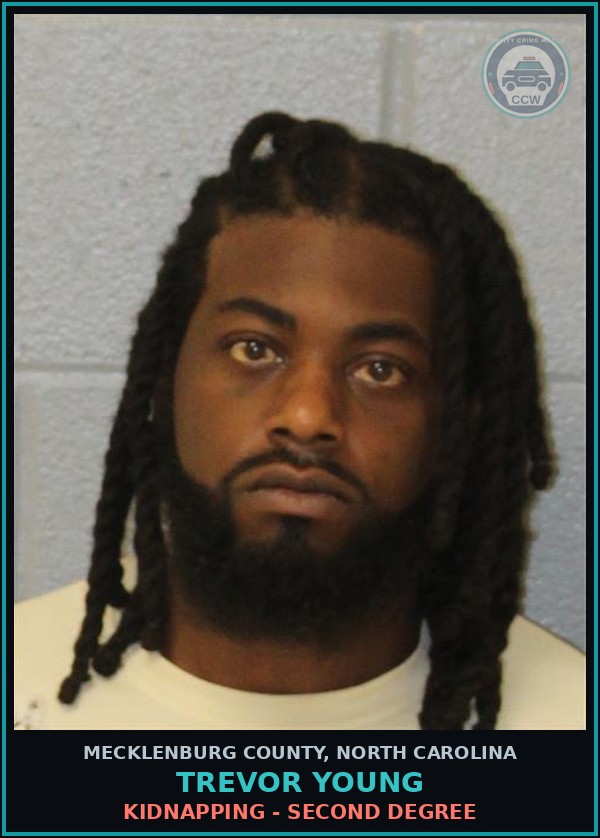 Booking mugshot of TREVOR YOUNG in Mecklenburg County