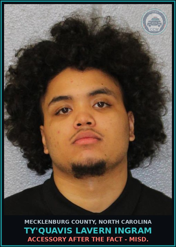 Booking mugshot of TY'QUAVIS LAVERN INGRAM in Mecklenburg County