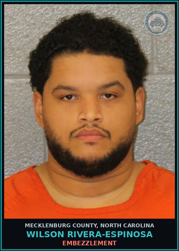 Booking mugshot of WILSON RIVERA-ESPINOSA in Mecklenburg County