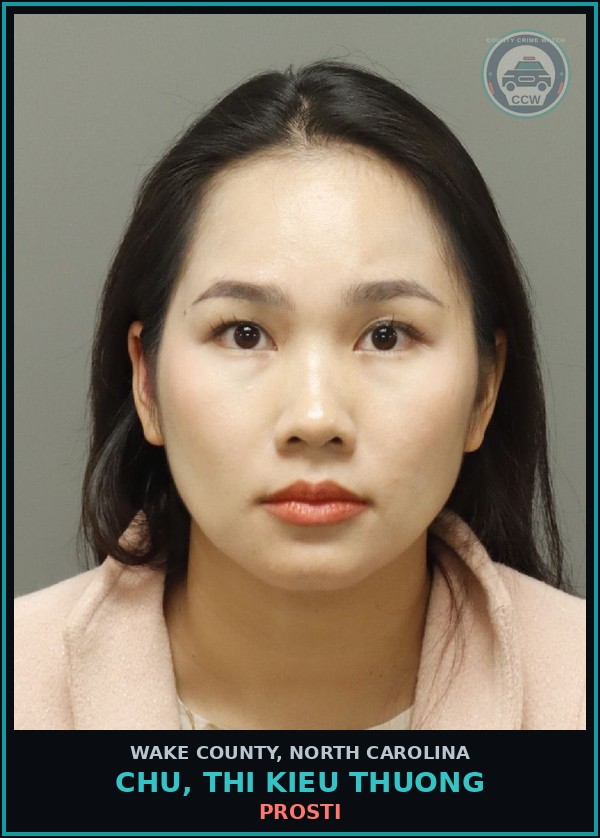 Booking mugshot of Chu, Thi Kieu Thuong in Wake County