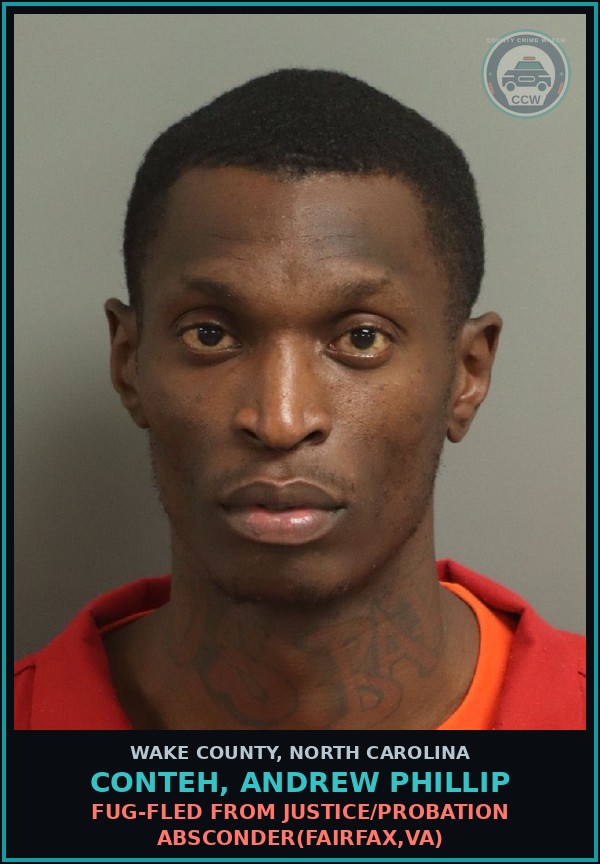 Booking mugshot of Conteh, Andrew Phillip in Wake County
