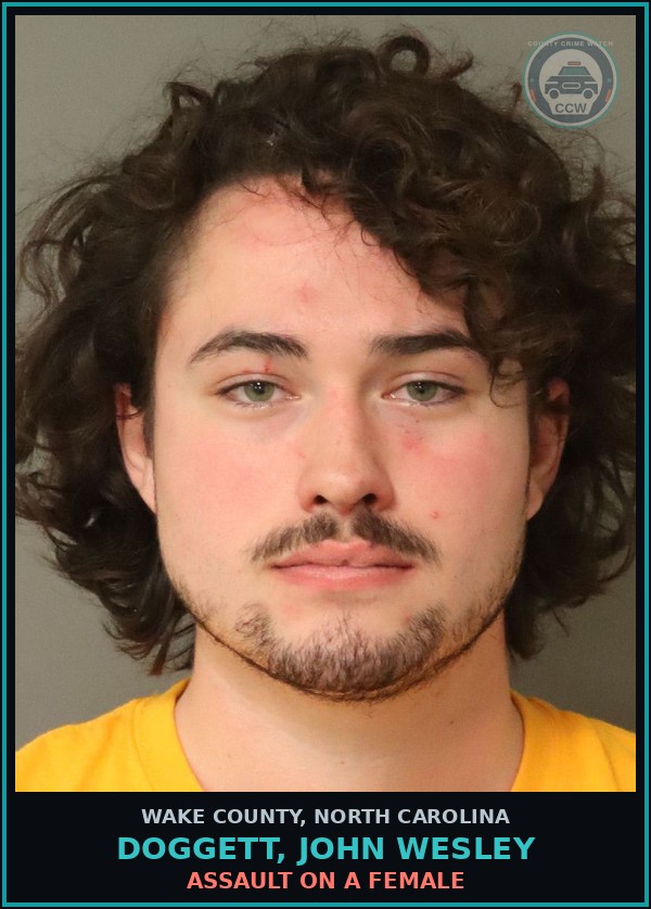 Booking mugshot of Doggett, John Wesley in Wake County