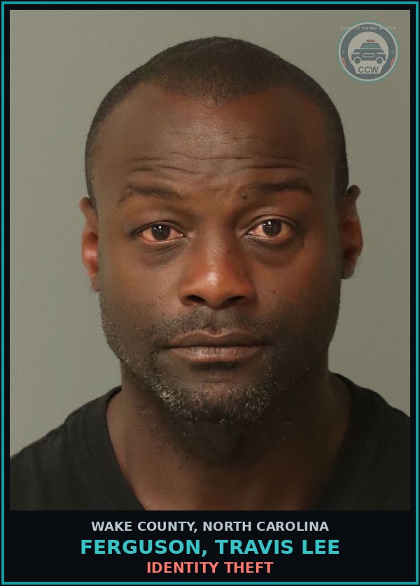 Booking mugshot of Ferguson, Travis Lee in Wake County