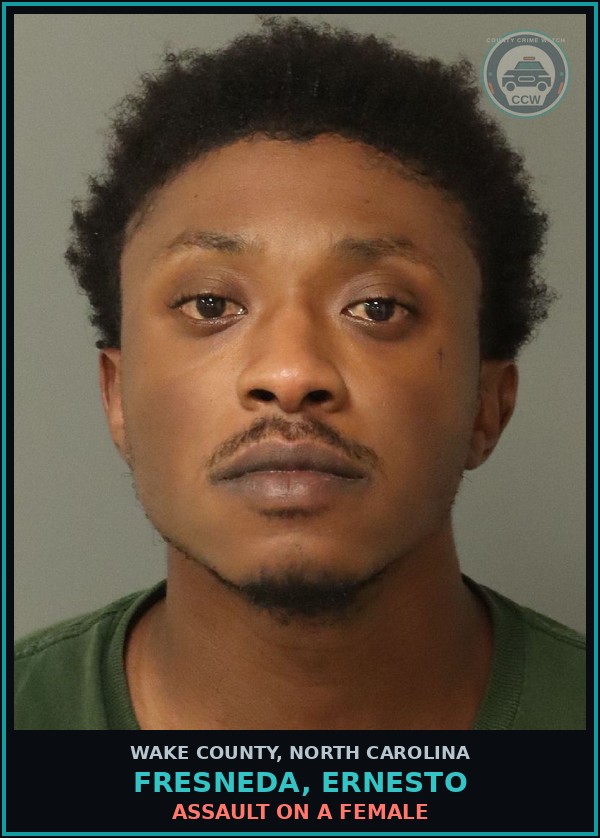 Booking mugshot of Fresneda, Ernesto in Wake County