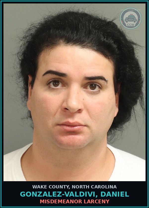 Booking mugshot of Gonzalez-Valdivi, Daniel in Wake County