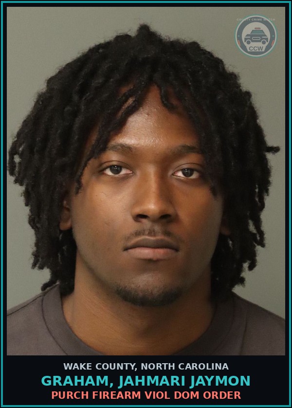Booking mugshot of Graham, Jahmari Jaymon in Wake County
