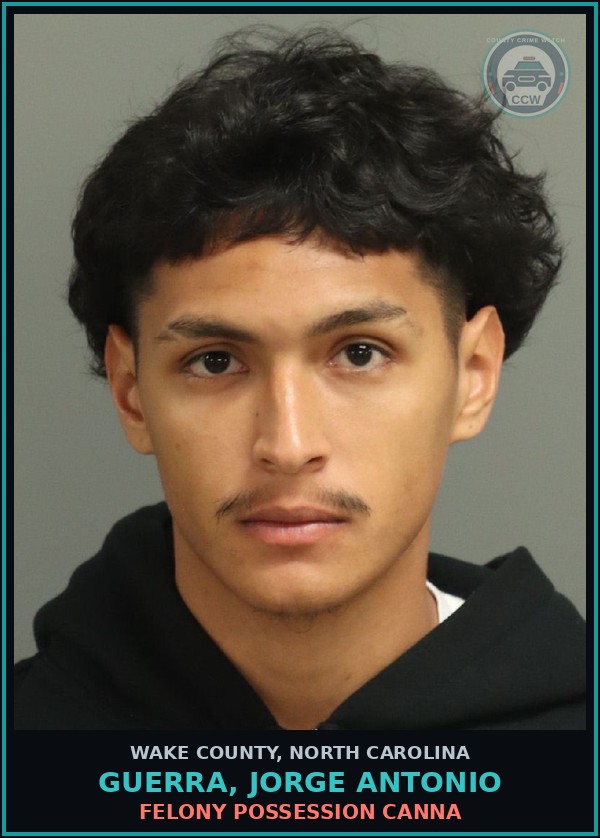 Booking mugshot of Guerra, Jorge Antonio in Wake County