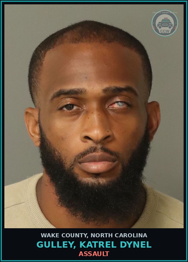 Booking mugshot of Gulley, Katrel Dynel in Wake County