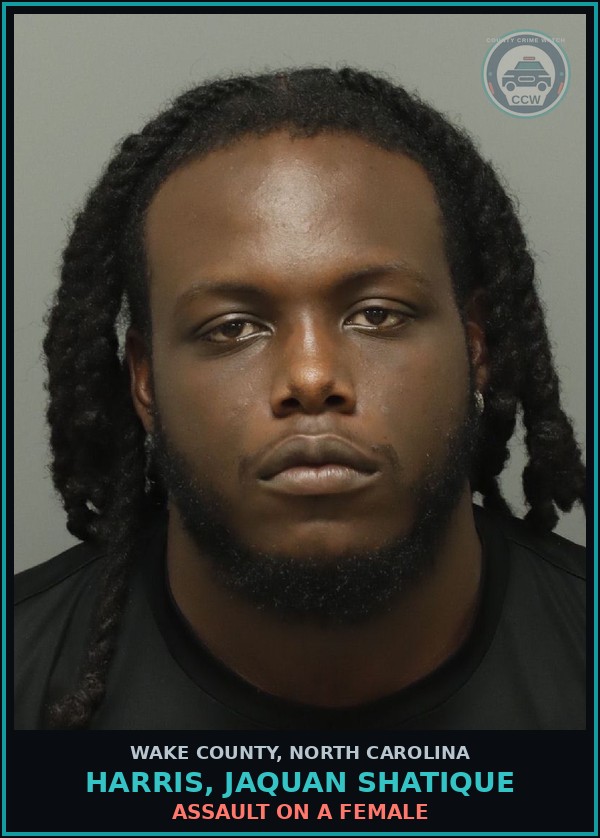 Booking mugshot of Harris, Jaquan Shatique in Wake County