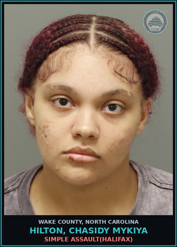 Booking mugshot of Hilton, Chasidy Mykiya in Wake County