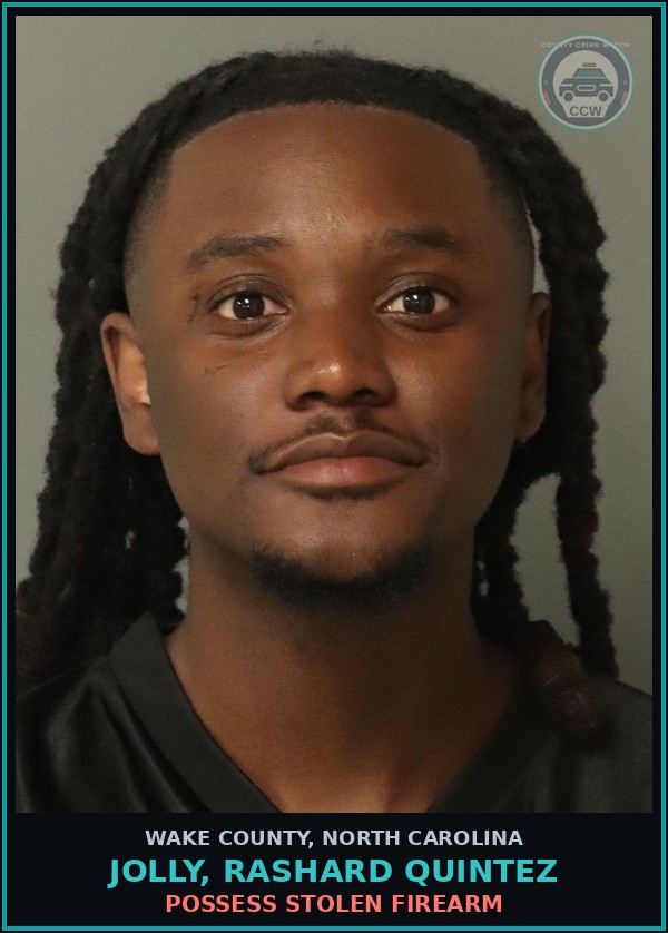 Booking mugshot of Jolly, Rashard Quintez in Wake County