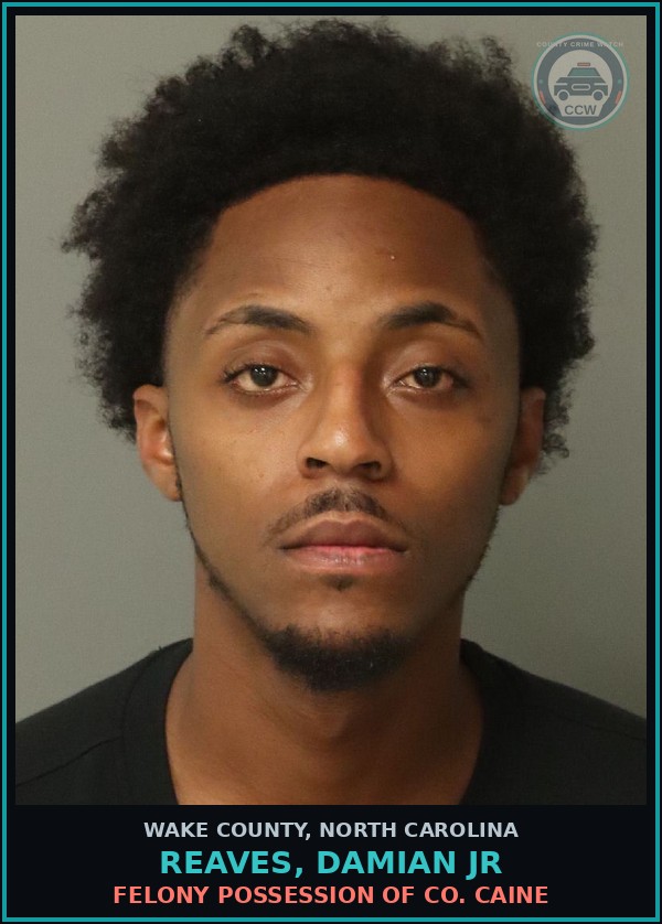Booking mugshot of Reaves, Damian Jr in Wake County