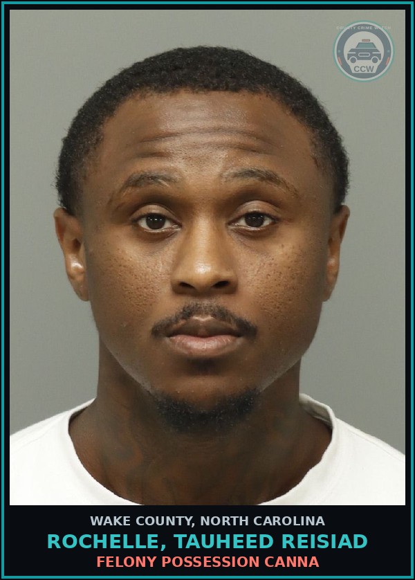 Booking mugshot of Rochelle, Tauheed Reisiad in Wake County