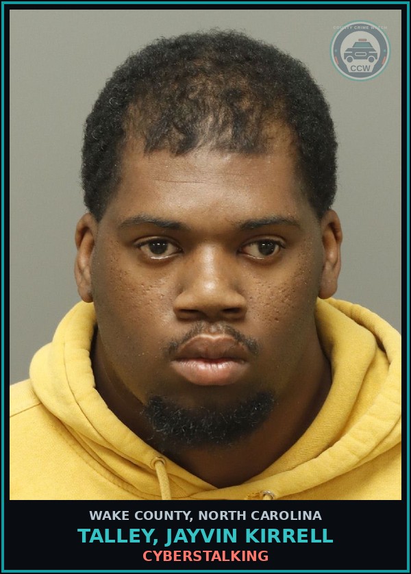 Booking mugshot of Talley, Jayvin Kirrell in Wake County