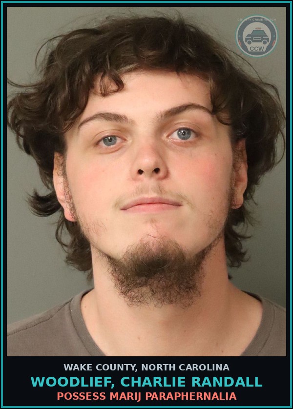 Booking mugshot of Woodlief, Charlie Randall in Wake County