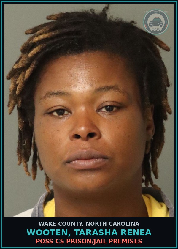 Booking mugshot of Wooten, Tarasha Renea in Wake County