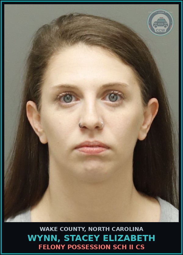 Booking mugshot of Wynn, Stacey Elizabeth in Wake County