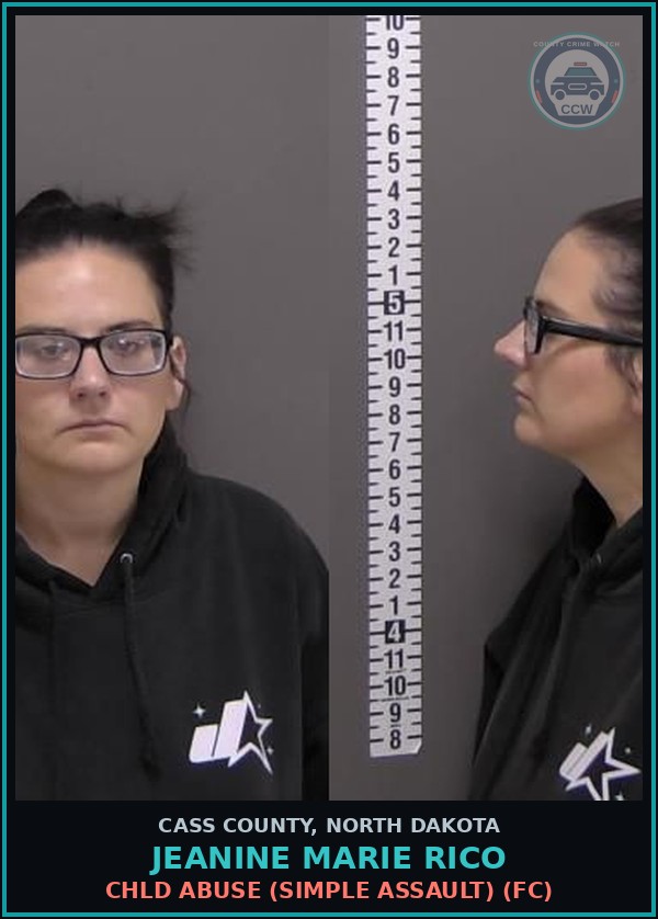 Booking mugshot of Jeanine Marie Rico in Cass County