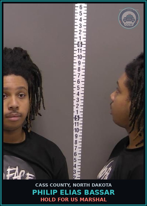 Booking mugshot of Philip Elias Bassar in Cass County