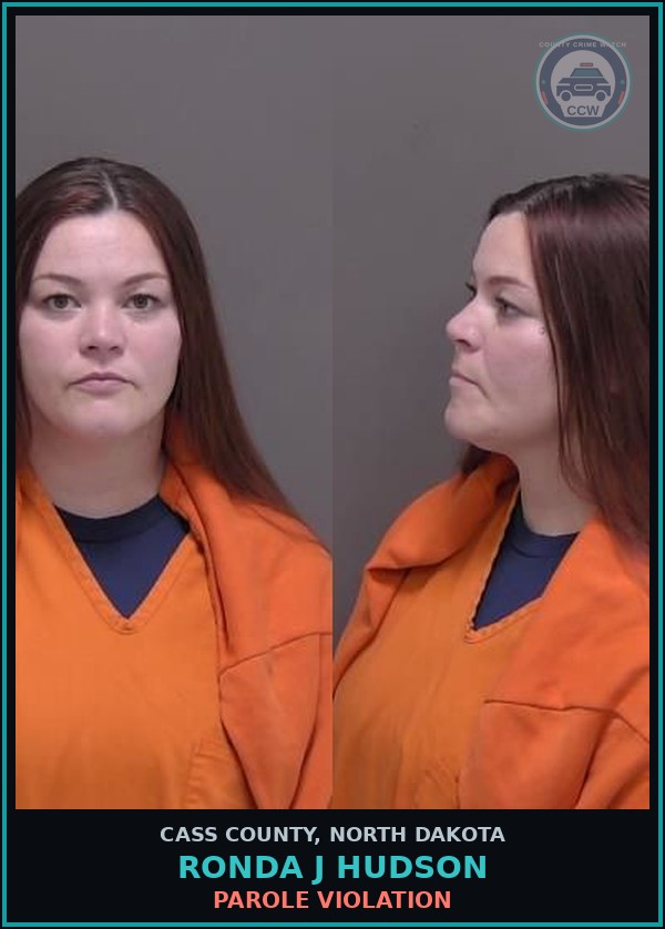 Booking mugshot of Ronda J Hudson in Cass County