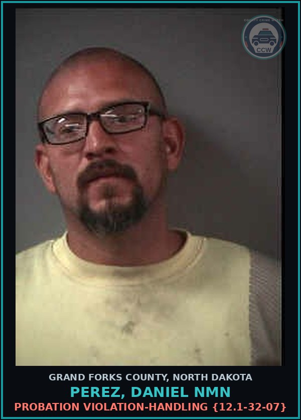 Booking mugshot of Perez, Daniel Nmn in Grand Forks County