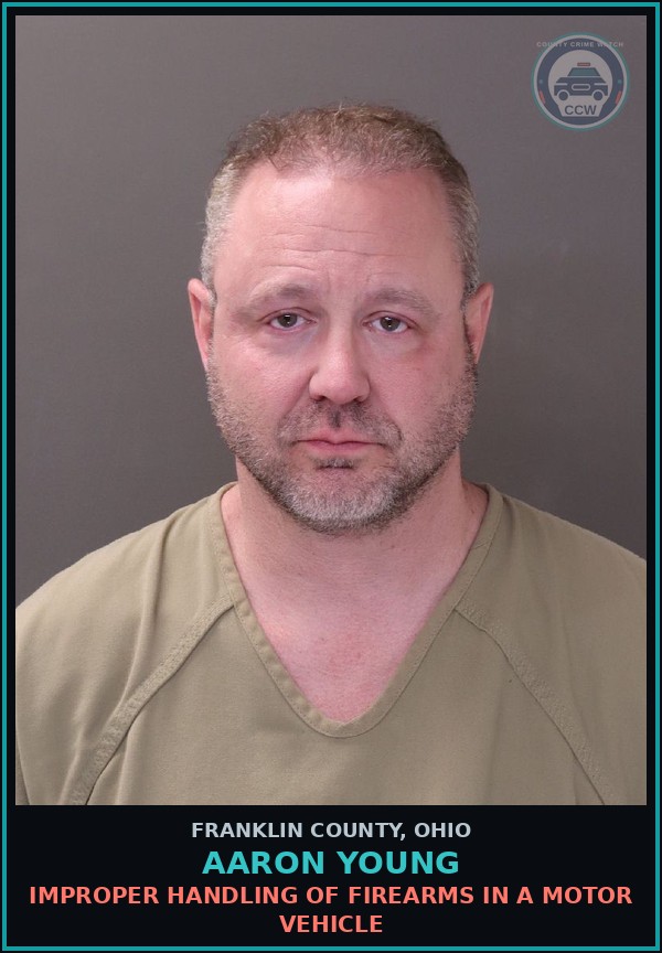 Booking mugshot of Aaron Young in Franklin County