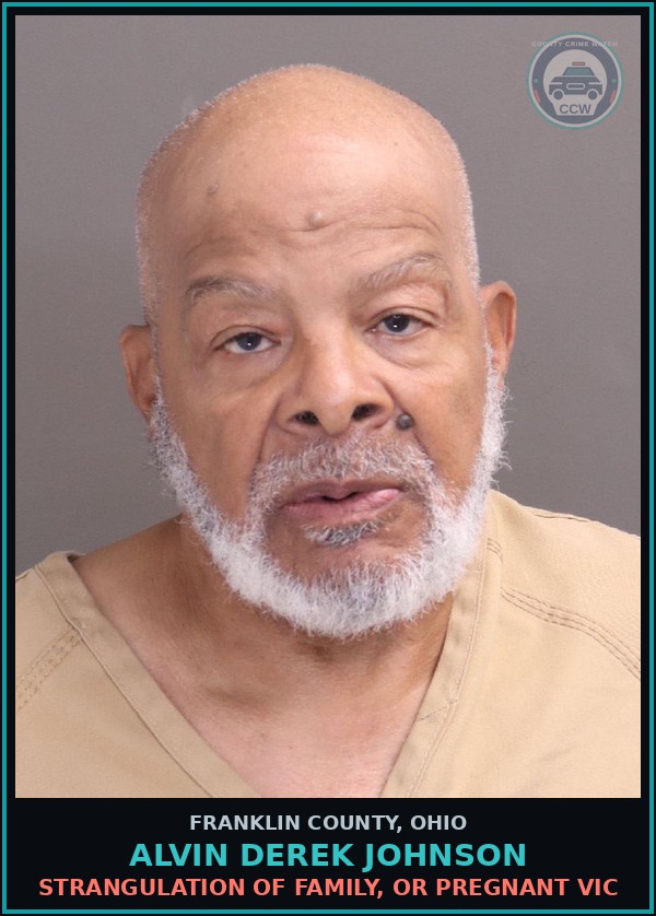 Booking mugshot of Alvin Derek Johnson in Franklin County